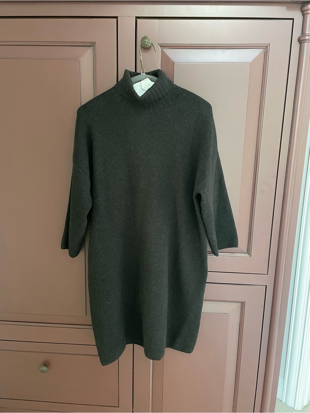 Pomander Place Gray Turtleneck Dress